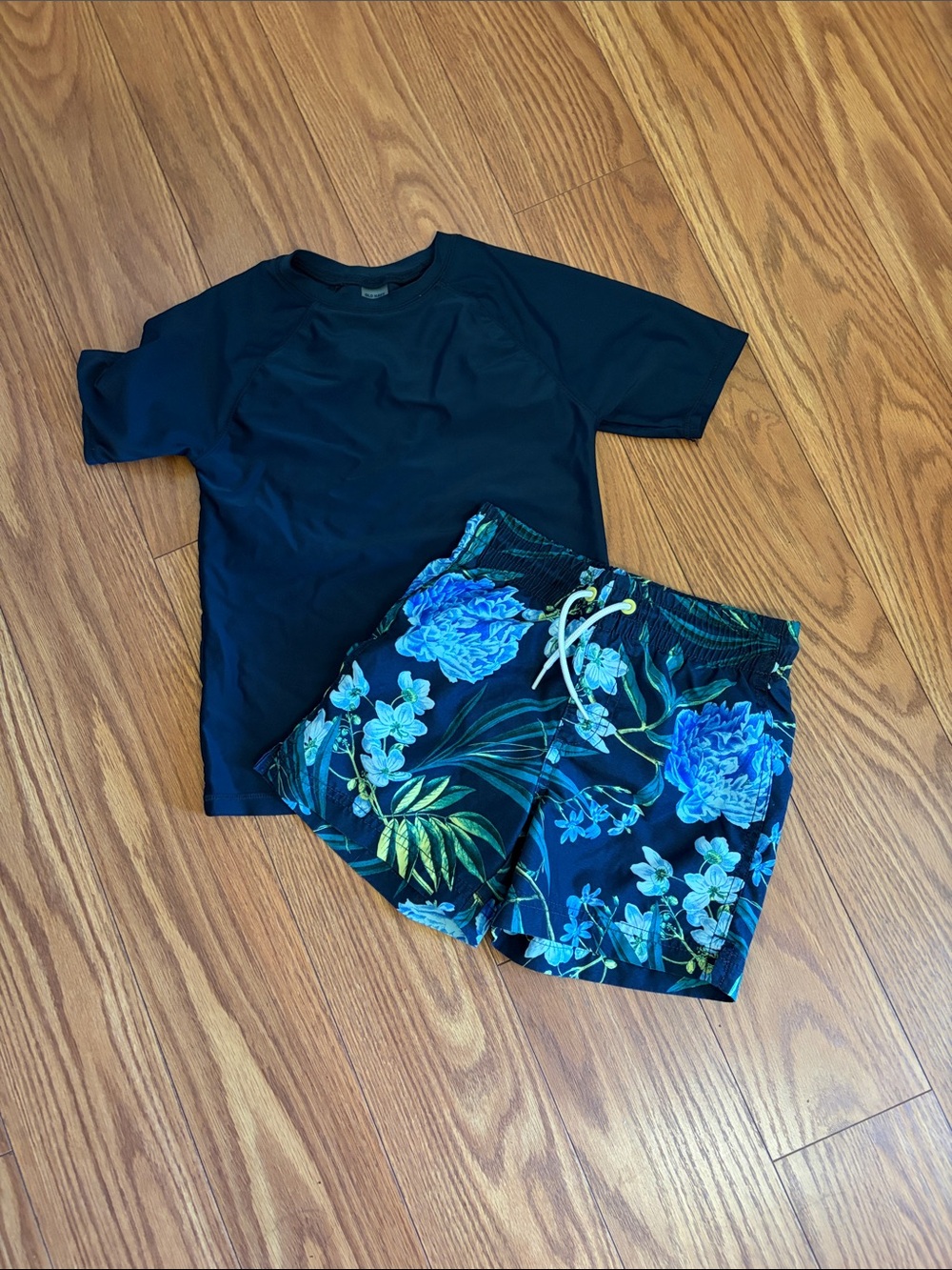 Boys Floral Swim Set